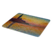 サンジョルジョ・マッジョーレDusk (by Claude Monet) カッティングボード (角)