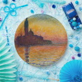 サンジョルジョ・マッジョーレDusk (by Claude Monet) ペーパープレート (パーティー)