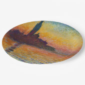 サンジョルジョ・マッジョーレDusk (by Claude Monet) ペーパープレート (アングル)