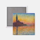 サンジョルジョ・マッジョーレDusk (by Claude Monet) マグネット (正面/裏面)