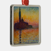 サンジョルジョ・マッジョーレDusk (by Claude Monet) メタルオーナメント (右)