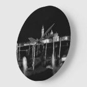 サンジョルジョMaggiore教会、ベニスのゴンドラ ラージ壁時計 (傾斜)