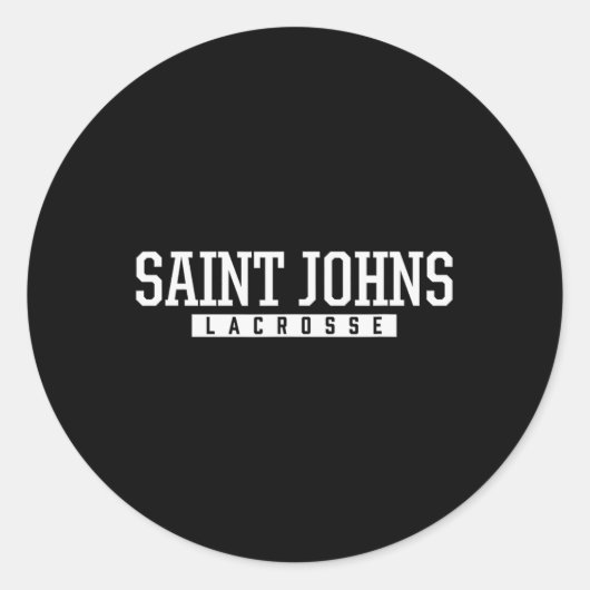 サンジョンズハイスクールラクロス ラウンドシール (正面)