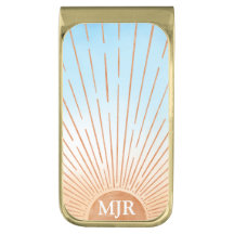 サンスカイポートレートモノグラムマネークリップ