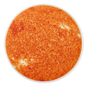 サンスターシス太陽のテムオレンジ色イエロープラネットホット セラミックノブ (正面)