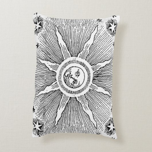 サンスターズアンティークナイトスカイ中世〔占星術の〕十二宮図 アクセントクッション (裏面(縦))