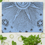 サンスターズアンティークナイトスカイ中世〔占星術の〕十二宮図 キッチンタオル (折り畳み)