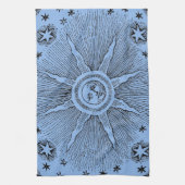 サンスターズアンティークナイトスカイ中世〔占星術の〕十二宮図 キッチンタオル (縦)