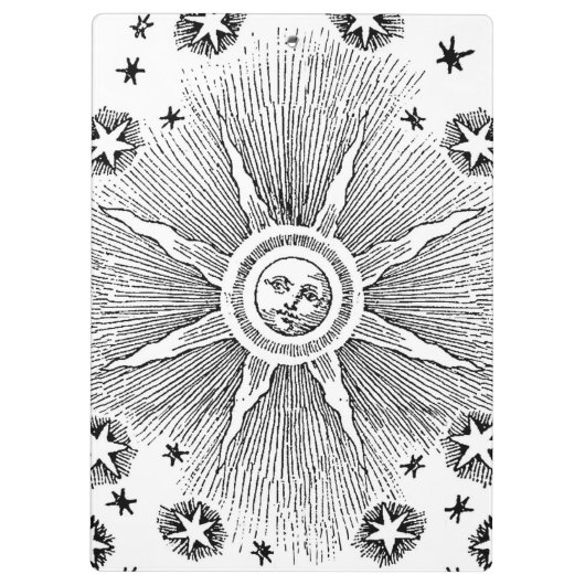 サンスターズアンティークナイトスカイ中世〔占星術の〕十二宮図 クリップボード (裏面)