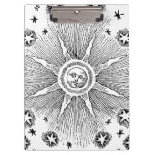 サンスターズアンティークナイトスカイ中世〔占星術の〕十二宮図 クリップボード (正面)