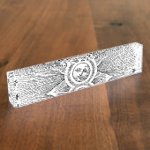 サンスターズアンティークナイトスカイ中世〔占星術の〕十二宮図 デスクネームプレート (側面)