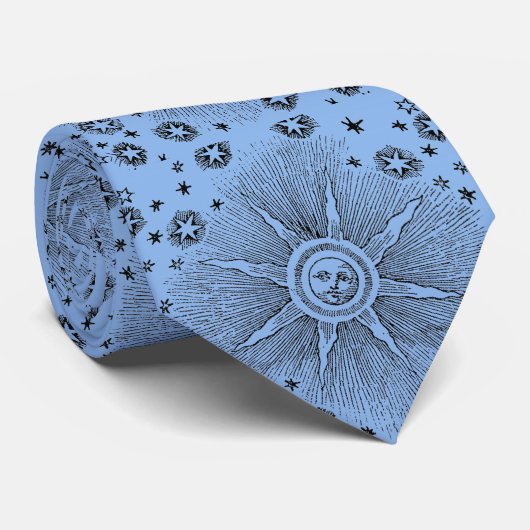 サンスターズアンティークナイトスカイ中世〔占星術の〕十二宮図 ネクタイ (ロール)