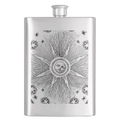 サンスターズアンティークナイトスカイ中世〔占星術の〕十二宮図 フラスク (正面)