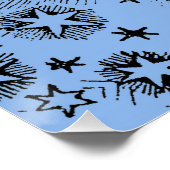 サンスターズアンティークナイトスカイ中世〔占星術の〕十二宮図 ポスター (コーナー)