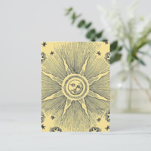 サンスターズアンティークナイトスカイ中世〔占星術の〕十二宮図 ポストカード (スタンド正面)