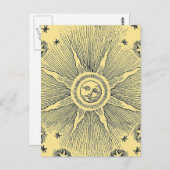 サンスターズアンティークナイトスカイ中世〔占星術の〕十二宮図 ポストカード (正面/裏面)