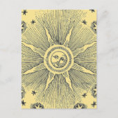 サンスターズアンティークナイトスカイ中世〔占星術の〕十二宮図 ポストカード (正面)