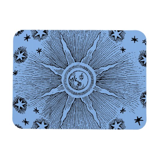 サンスターズアンティークナイトスカイ中世〔占星術の〕十二宮図 マグネット (横)