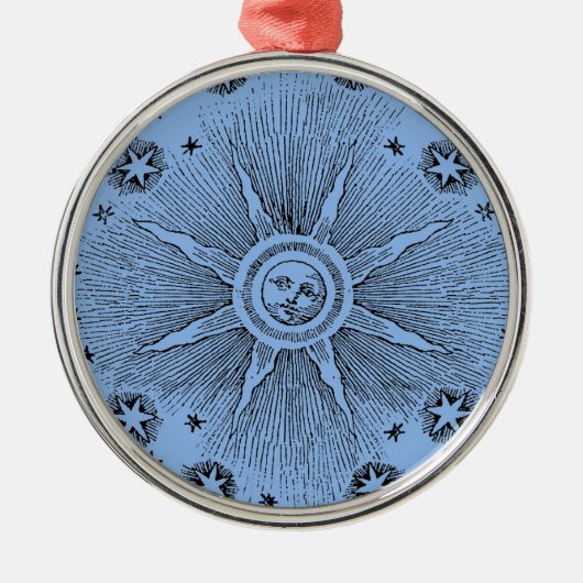 サンスターズアンティークナイトスカイ中世〔占星術の〕十二宮図 メタルオーナメント (正面)