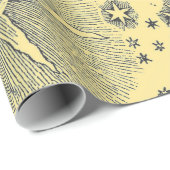 サンスターズアンティークナイトスカイ中世〔占星術の〕十二宮図 ラッピングペーパー (ロールコーナー)