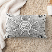 サンスターズアンティークナイトスカイ中世〔占星術の〕十二宮図 ランバークッション (ブランケット)