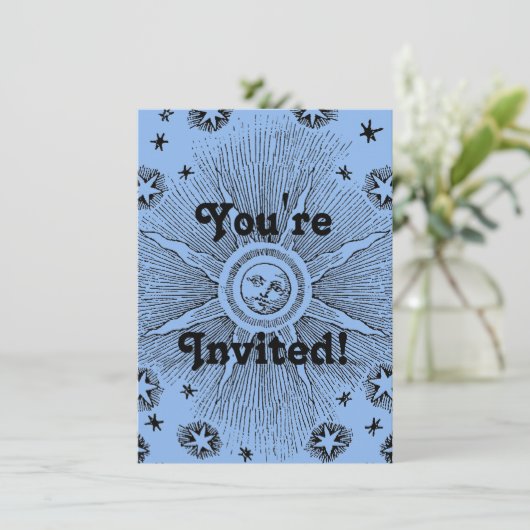 サンスターズアンティークナイトスカイ中世〔占星術の〕十二宮図 招待状 (スタンド正面)