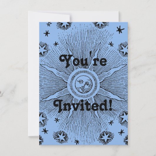 サンスターズアンティークナイトスカイ中世〔占星術の〕十二宮図 招待状 (正面)
