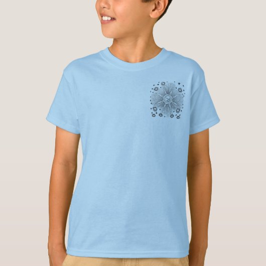 サンスターズアンティークナイトスカイ中世〔占星術の〕十二宮図 Tシャツ (正面)