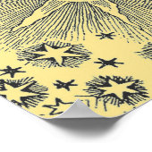 サンスターズシテリアアンティークスカイ顔 ポスター (角)