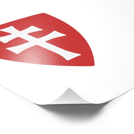 サンステファン・ハンガリー十字象徴ハンガリー王 フォトプリント            (角)