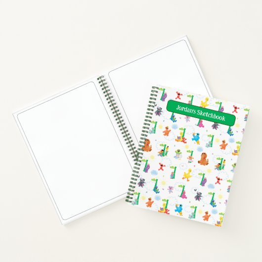 サンストリートセサミストリートパターン描画 ノートブック (内部)