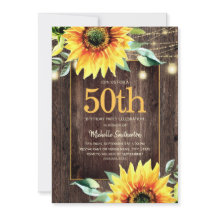 サンスフラワーのナチュラルなストリングライト 50歳の誕生日