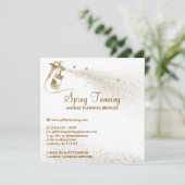 サンスプレータンアフターケアの手順のヒント体 招待状 (スタンド正面)