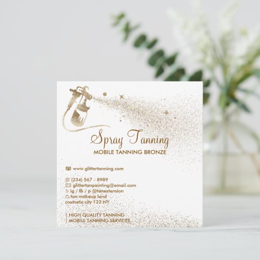 サンスプレータンアフターケアの手順のヒント体 招待状 (スタンド正面)