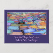 サンスペインのディエゴのバルボア公園ビレッジアートセンター ポストカード (正面)