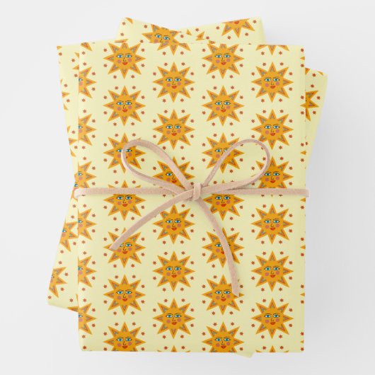 サンズきらめくキュートなパタ魅力的ーンの贈り物 ラッピングペーパーシート (インサイチュ)