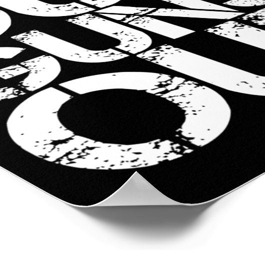 サンズアウトガンアウトトレーニングおもしろいジムマッスルエクセシス ポスター (角)