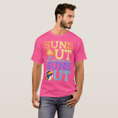 サンズアウトガンズアウトビーチバレーボール Tシャツ (正面フル)