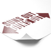 サンズアウトガンズアウトフィットネス フォトプリント            (角)