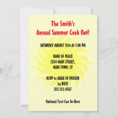 サンズアウトバンアウトホットドッグ招待状 招待状 (裏面)