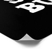 サンズアウトバンズアウトバーガープンおもしろいダークBG ポスター (角)