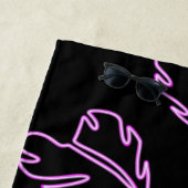 サンズアウトブンアウトトロピカルネオン ビーチタオル (インサイチュ)