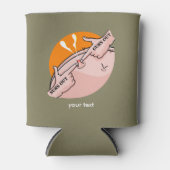 サンズアウト銃アウト、ジムのおもしろいモチベーション 缶クーラー (正面)