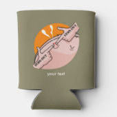 サンズアウト銃アウト、ジムのおもしろいモチベーション 缶クーラー (裏面)