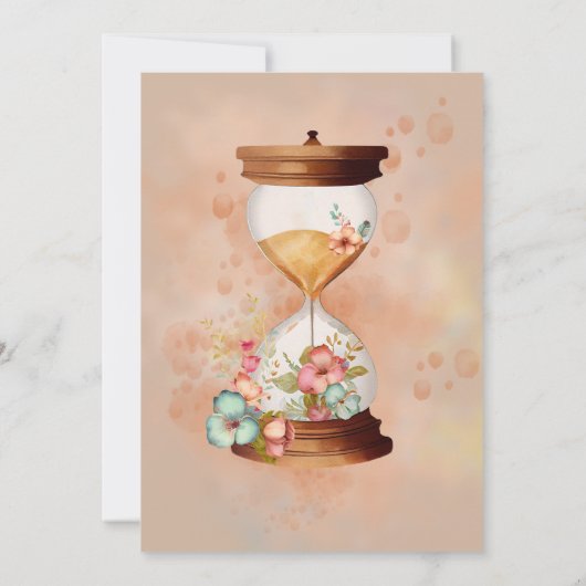 サンズオブタイムフローラ砂時計バースデーパーティー 招待状 (裏面)