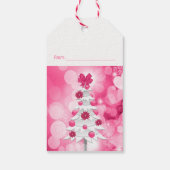 サンズオブピンクホリデーホワイトクリスマスツリー ギフトタグ (裏面)