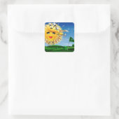 サンズ！サンシャイン!ゴルフの晴れた日！ スクエアシール (バッグ)