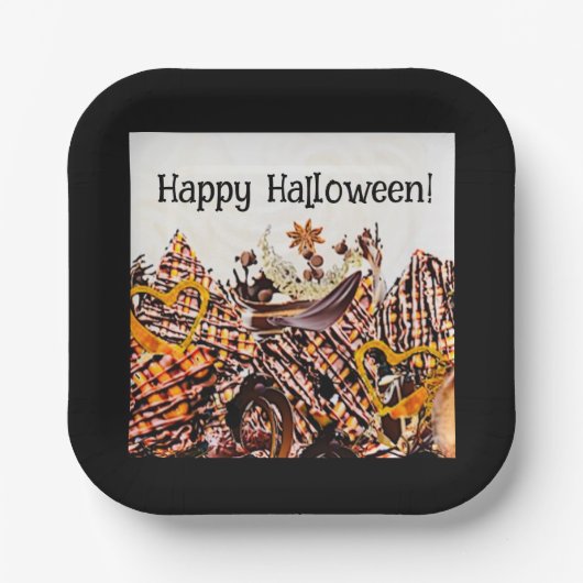 サンズ！サンシャイン!ハッピーハローウィン!:) ペーパープレート (正面)