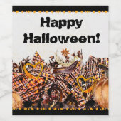 サンズ！サンシャイン!ハッピーハローウィン!:) ワインラベル (シングルラベル)