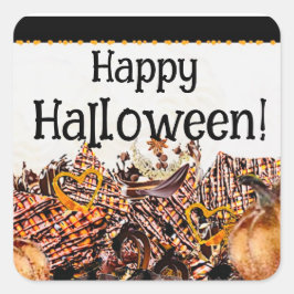 サンズ！サンシャイン!ハッピーハローウィン!:)矩形ST スクエアシール